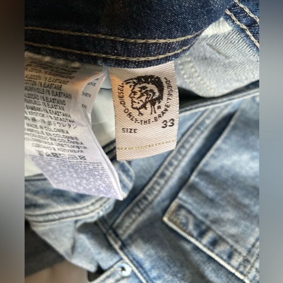 DIESEL Jeans Safado 003A7 Wash White Stitching  5 Pocket Button Fly - Picture 6 of 14